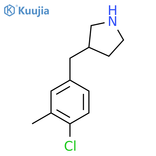 3-(4-chloro-3-methylphenyl)methylpyrrolidine structure