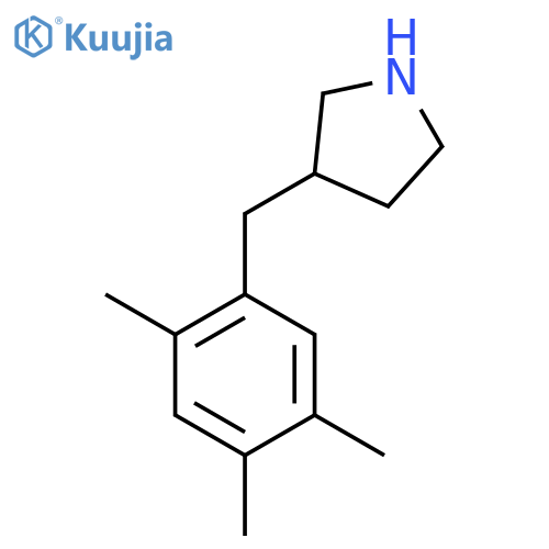 3-(2,4,5-trimethylphenyl)methylpyrrolidine structure