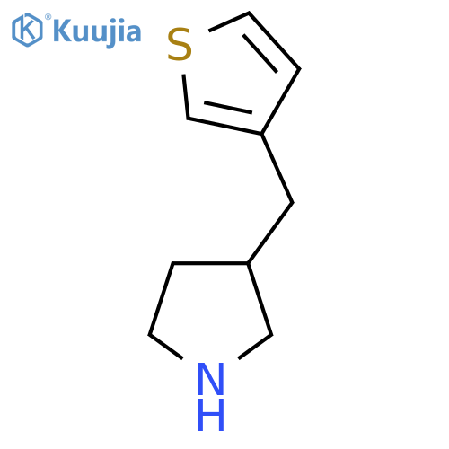 3-(thiophen-3-yl)methylpyrrolidine structure