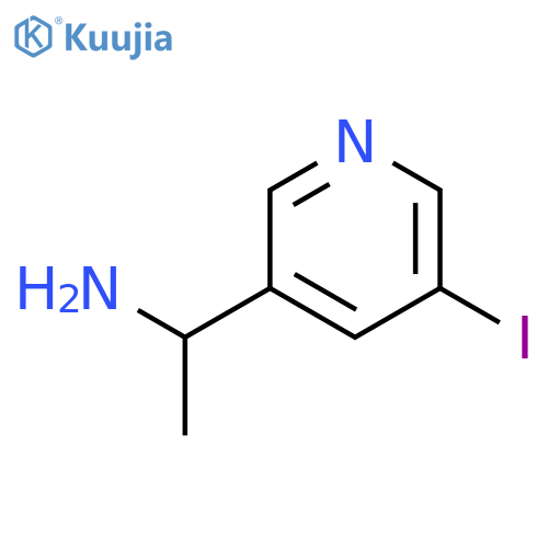 1-(5-iodo-3-pyridyl)ethanamine structure