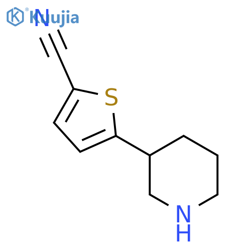 5-(piperidin-3-yl)thiophene-2-carbonitrile structure