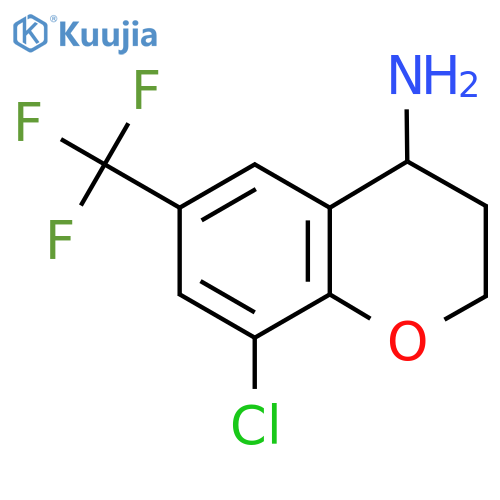 8-CHLORO-6-(TRIFLUOROMETHYL)CHROMANE-4-YLAMINE structure