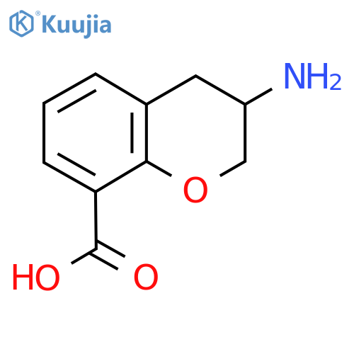 3-Amino-3,4-dihydro-2H-1-benzopyran-8-carboxylic acid structure