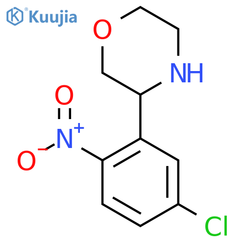 3-(5-chloro-2-nitrophenyl)morpholine structure