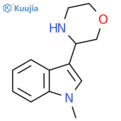 1-methyl-3-(morpholin-3-yl)-1H-indole structure