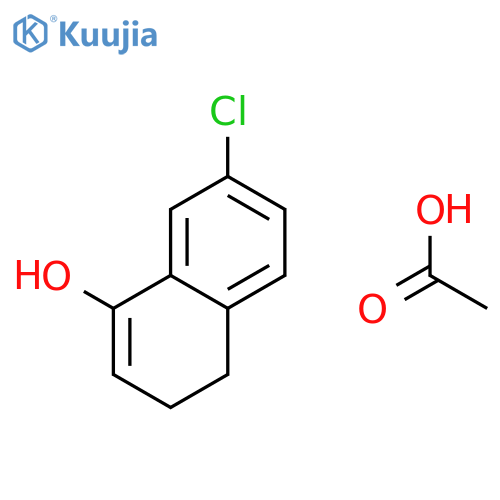1-NAPHTHALENOL, 7-CHLORO-3,4-DIHYDRO-, ACETATE structure
