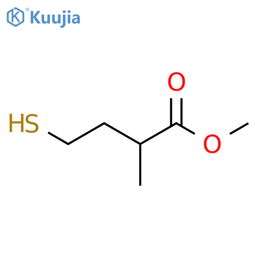 Butanoic acid, 4-mercapto-2-methyl-, methyl ester structure