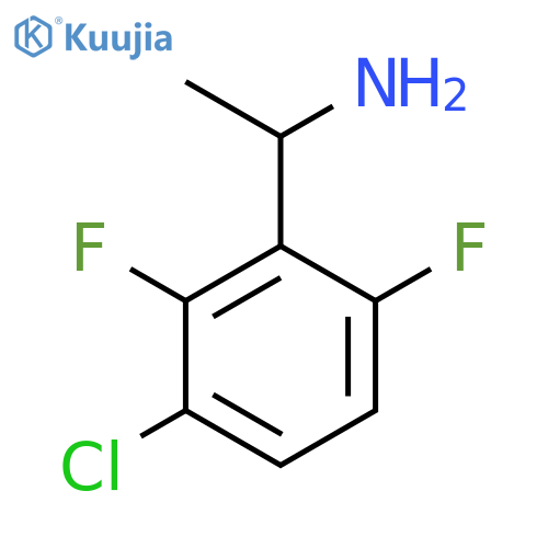 1-(3-chloro-2,6-difluorophenyl)ethan-1-amine structure