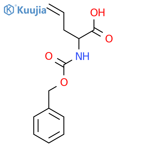 2-{[(benzyloxy)carbonyl]amino}pent-4-enoic acid structure