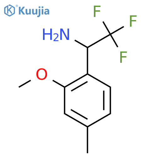 2,2,2-trifluoro-1-(2-methoxy-4-methylphenyl)ethan-1-amine structure