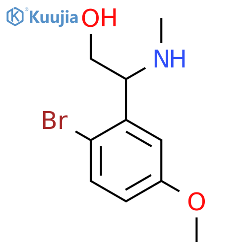 2-(2-Bromo-5-methoxyphenyl)-2-(methylamino)ethan-1-ol structure