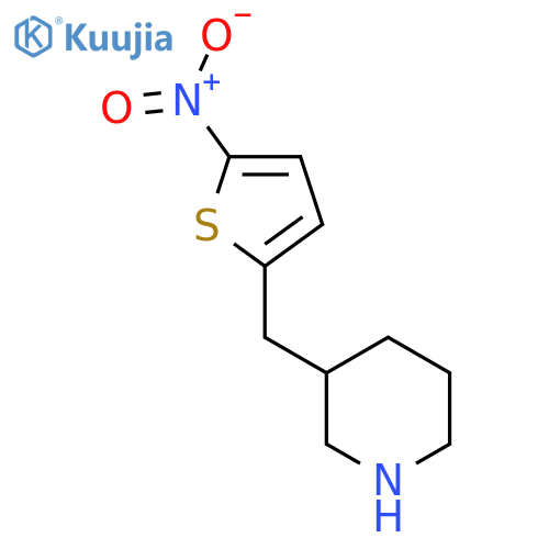 3-(5-nitrothiophen-2-yl)methylpiperidine structure