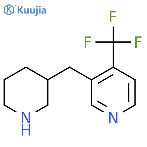 3-(piperidin-3-yl)methyl-4-(trifluoromethyl)pyridine structure