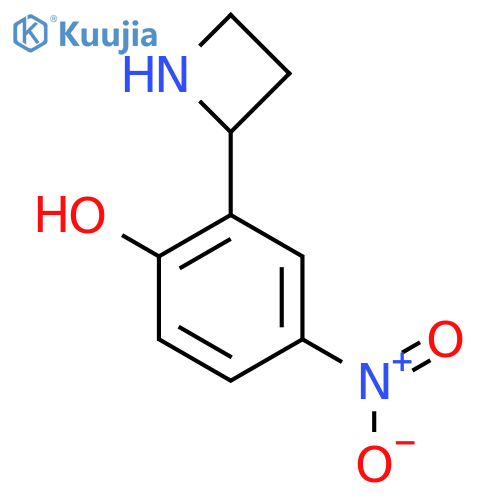 2-(azetidin-2-yl)-4-nitrophenol structure