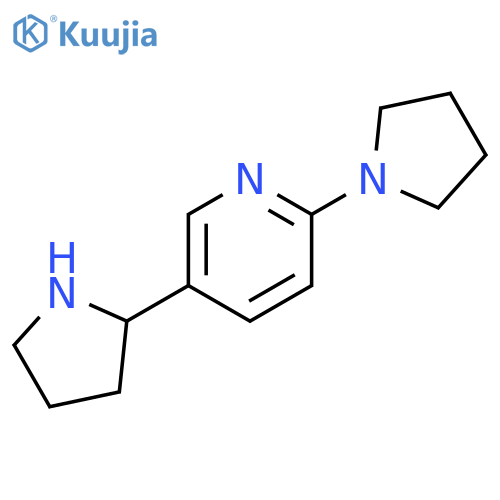 2-(pyrrolidin-1-yl)-5-(pyrrolidin-2-yl)pyridine structure