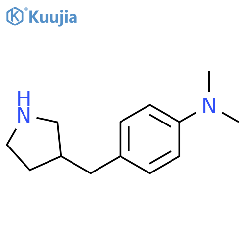 N,N-dimethyl-4-(pyrrolidin-3-yl)methylaniline structure