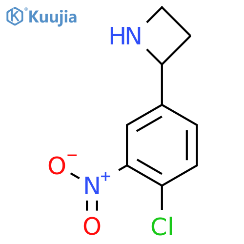 2-(4-chloro-3-nitrophenyl)azetidine structure