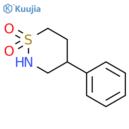 2H-1,2-Thiazine, tetrahydro-4-phenyl-, 1,1-dioxide structure
