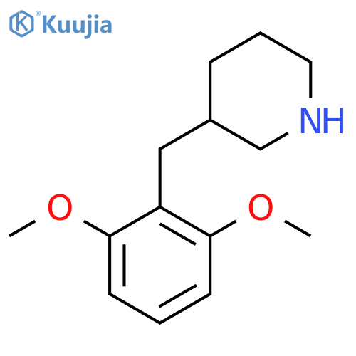 3-(2,6-dimethoxyphenyl)methylpiperidine structure