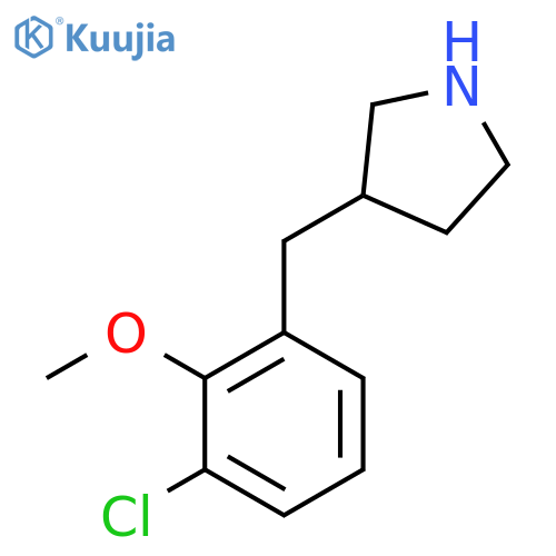 3-(3-chloro-2-methoxyphenyl)methylpyrrolidine structure