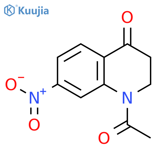 1-acetyl-7-nitro-1,2,3,4-tetrahydroquinolin-4-one structure