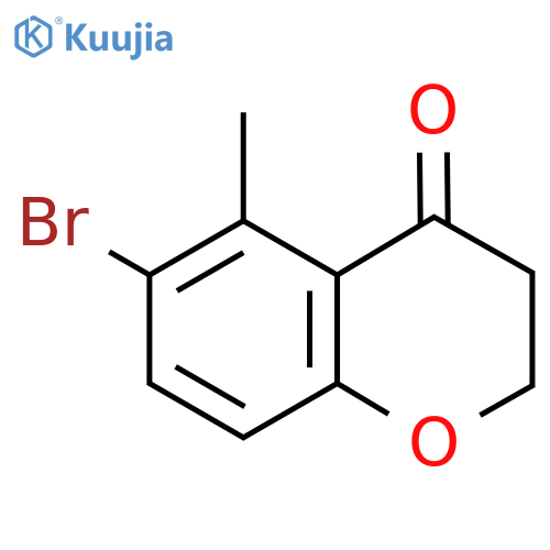 6-Bromo-5-methylchroman-4-one structure