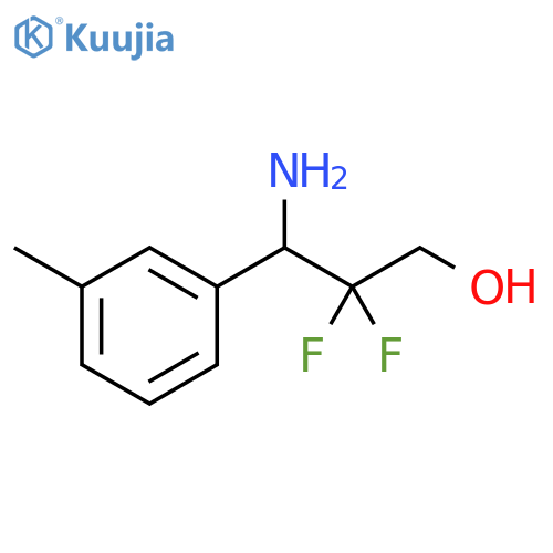 3-amino-2,2-difluoro-3-(3-methylphenyl)propan-1-ol structure