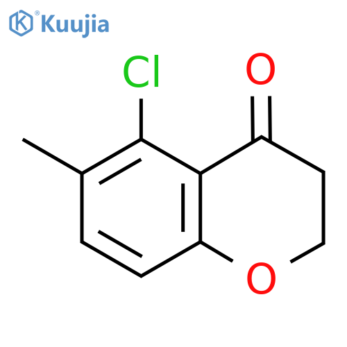 5-chloro-6-methyl-3,4-dihydro-2H-1-benzopyran-4-one structure