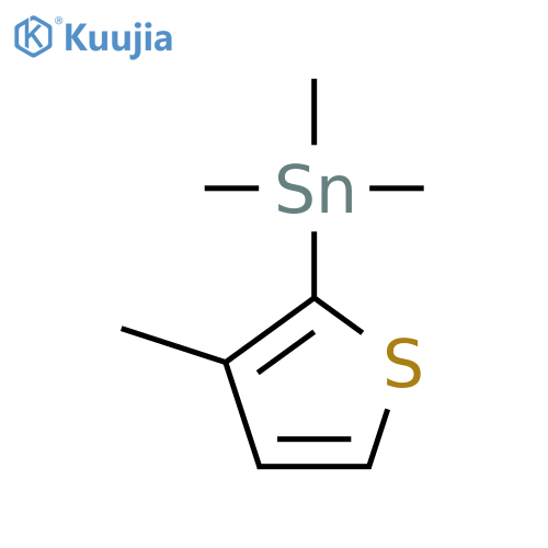 Stannane, trimethyl(3-methyl-2-thienyl)- structure