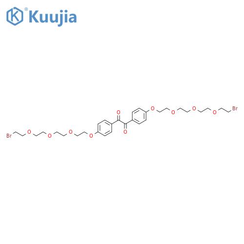 1,2-bis(4-(2-(2-(2-(2-broMoethoxy)ethoxy)
ethoxy)ethoxy)phenyl)ethane-1,2-dione structure