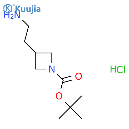 Tert-Butyl 3-(2-aminoethyl)azetidine-1-carboxylate hydrochloride structure