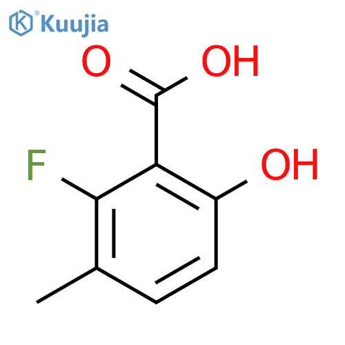 2-Fluoro-6-hydroxy-3-methylbenzoic acid structure