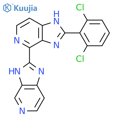 2-(2,6-Dichlorophenyl)-4-(1H-imidazo4,5-cpyridin-2-yl)-3H-imidazo4,5-cpyridine structure