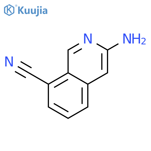 3-aminoisoquinoline-8-carbonitrile structure