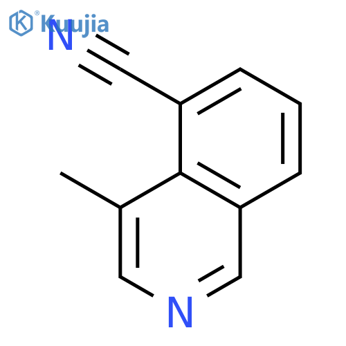 4-methyl-5-isoquinolinecarbonitrile structure