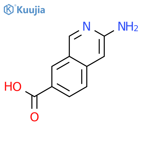 3-aminoisoquinoline-7-carboxylic Acid structure