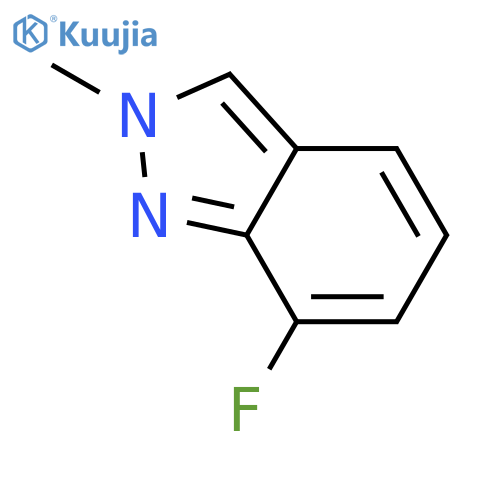 7-Fluoro-2-methyl-2H-indazole structure