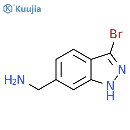 (3-bromo-1H-indazol-6-yl)methanamine structure