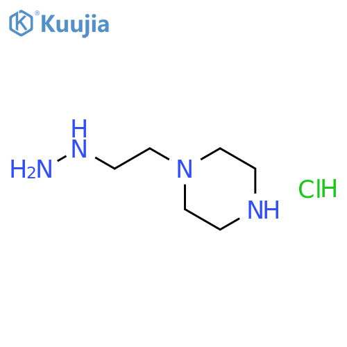 1-(2-Hydrazinylethyl)piperazine hydrochloride structure