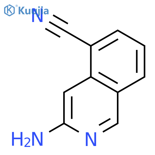3-aminoisoquinoline-5-carbonitrile structure