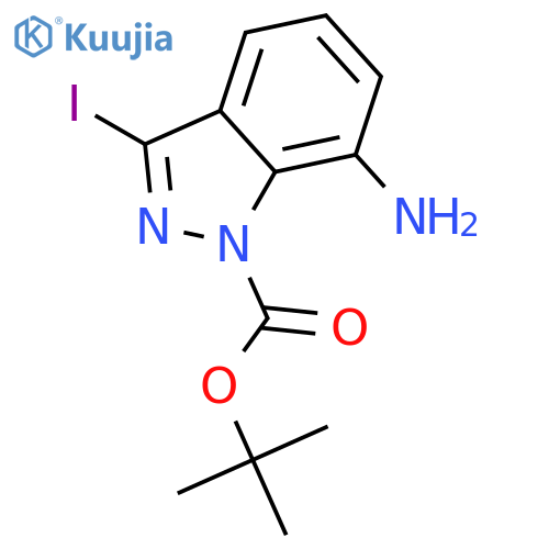 tert-Butyl 7-amino-3-iodo-1H-indazole-1-carboxylate structure