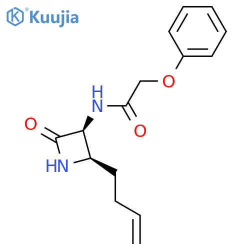 Acetamide, N-[(2R,3S)-2-(3-butenyl)-4-oxo-3-azetidinyl]-2-phenoxy- structure