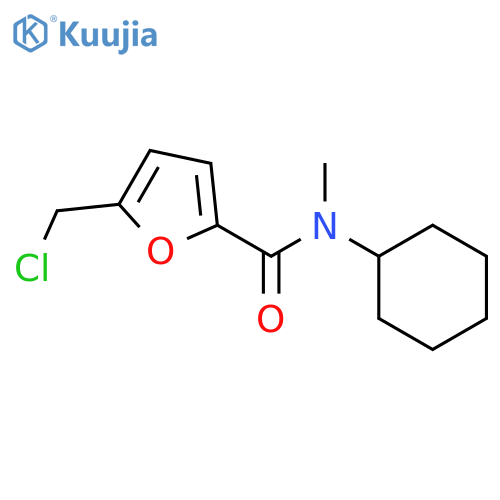 2-Furancarboxamide, 5-(chloromethyl)-N-cyclohexyl-N-methyl- structure