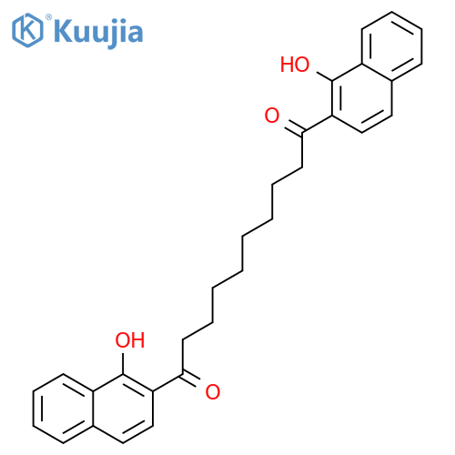 1,10-Bis-(1-hydroxy-2-Naphthyl)-1,10-decanedione structure
