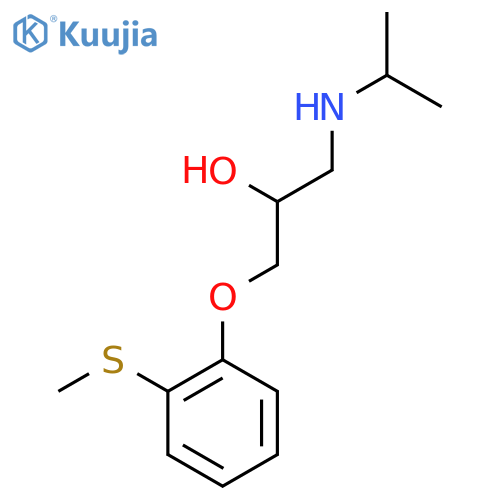 1-[2-(methylsulfanyl)phenoxy]-3-(propan-2-ylamino)propan-2-ol structure