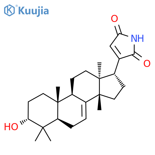 3-[(3R,5R,9R,10R,13S,14S,17R)-3-hydroxy-4,4,10,13,14-pentamethyl-2,3,5,6,9,11,12,15,16,17-decahydro-1H-cyclopenta[a]phenanthren-17-yl]pyrrole-2,5-dione structure