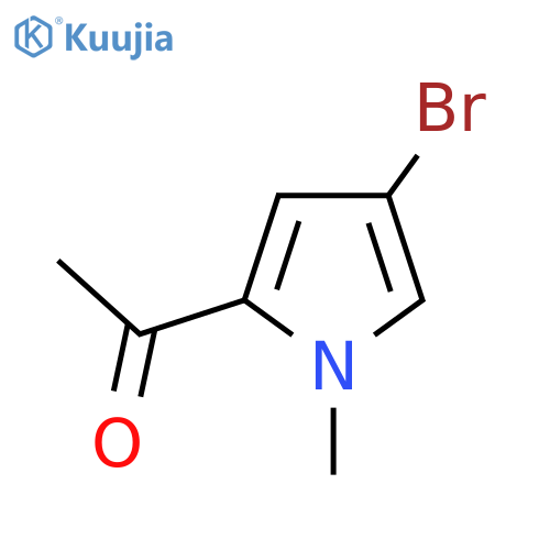 1-(4-Bromo-1-methyl-1H-pyrrol-2-yl)ethan-1-one structure