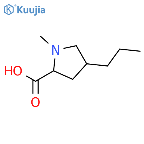 (trans)-4-Propyl-1-methyl-L-proline structure