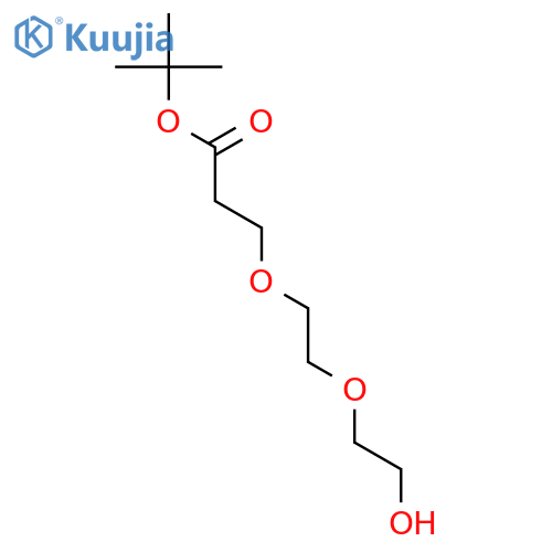 Tert-Butyl 3-(2-(2-hydroxyethoxy)ethoxy)propanoate structure
