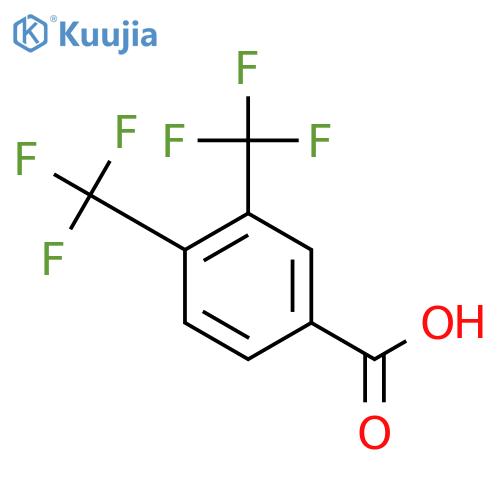 3,4-Bis(trifluoromethyl)benzoic acid structure